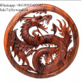 Colgante de pared hecho a mano paneles de madera tallada paneles de madera maciza imagen de dragón artesanías de madera tallada